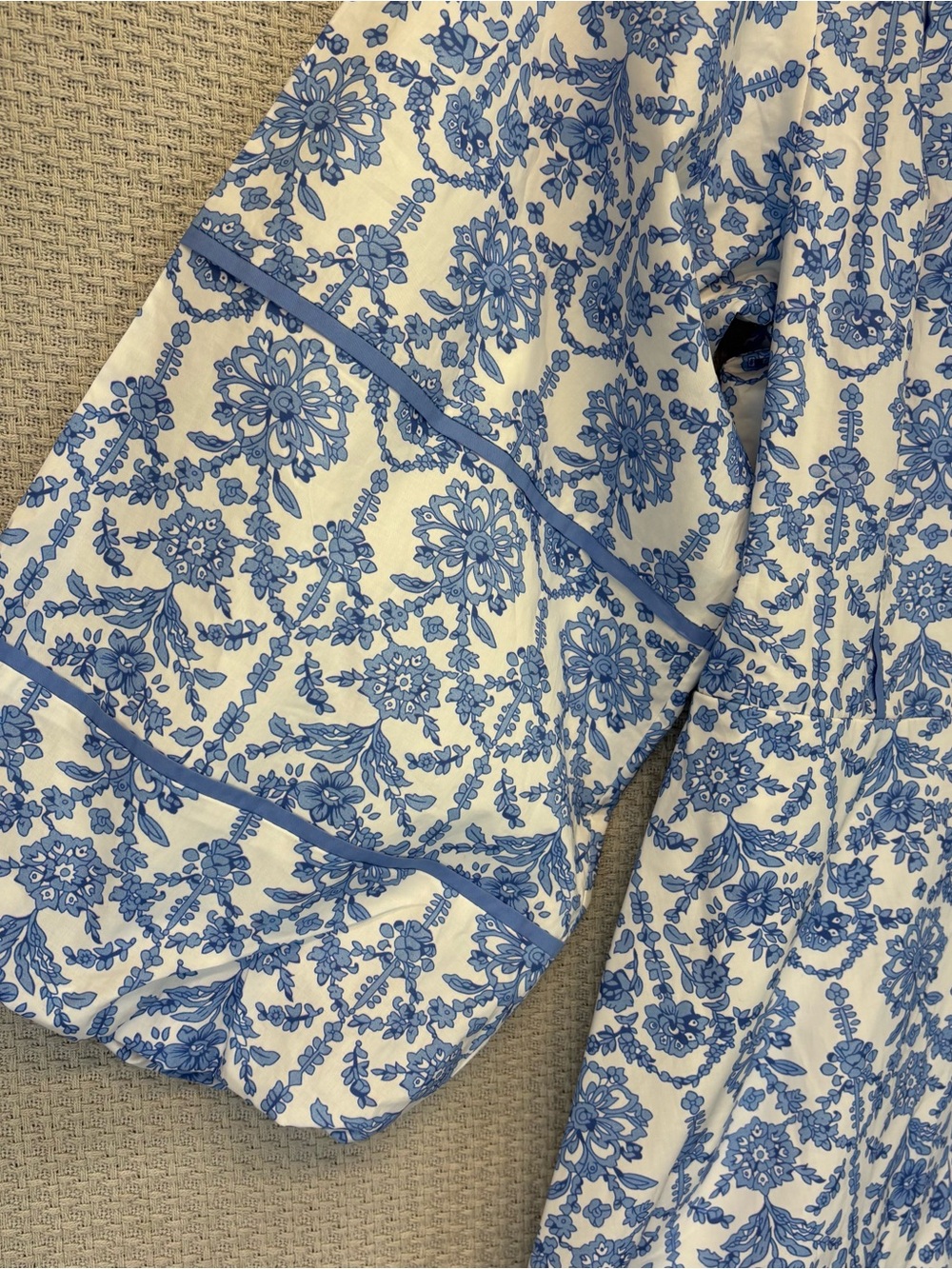Tuckernuck Hyacinth House Baby Blue Floral Hillsborough Dress XS Cottagecore EUC - Picture 3 of 13